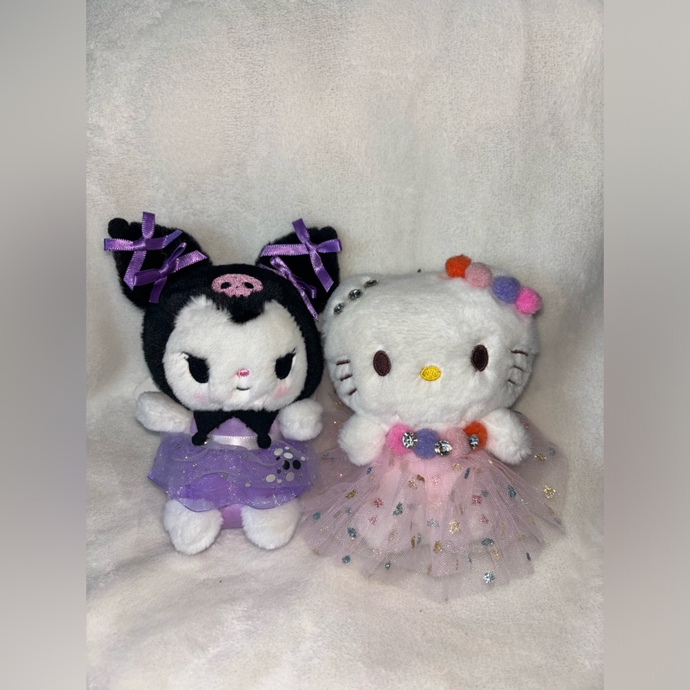 Hello Kitty & Kuromi Tutu Keychains ✨